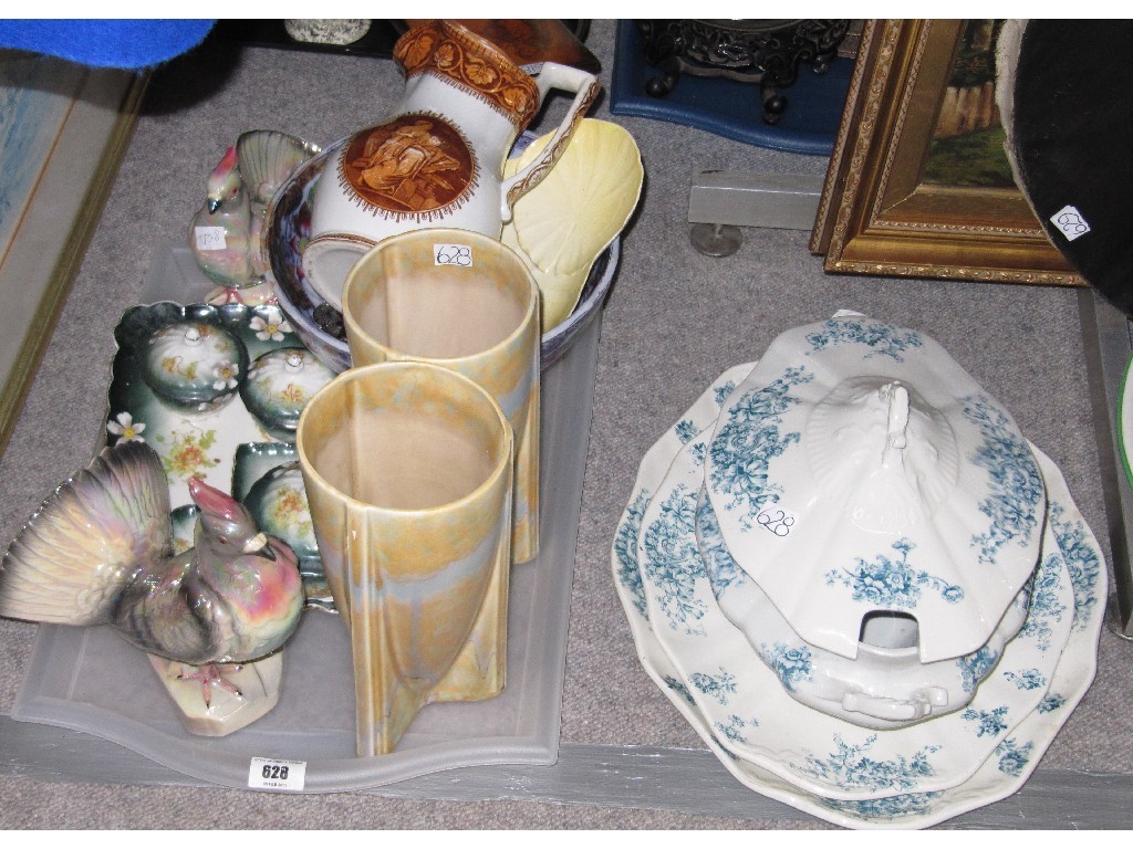 Appraisal: Lot comprising a tray of assorted ceramics and an Allertons