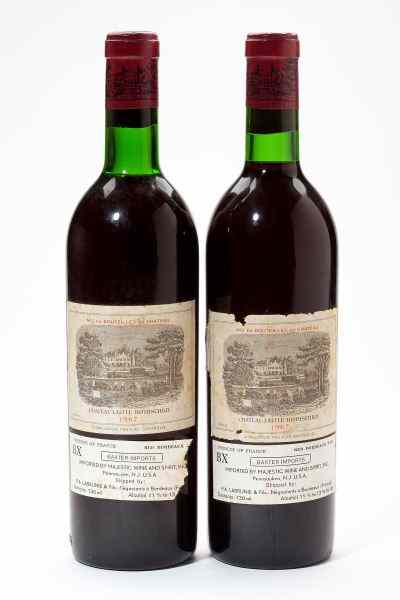 Appraisal: Chateau Lafite RothschildPauillac bottles bn ts bslAcquired from the climate-controlled