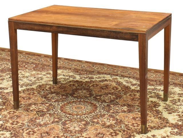 Appraisal: Danish mid-century modern side table c s rectangular top rising