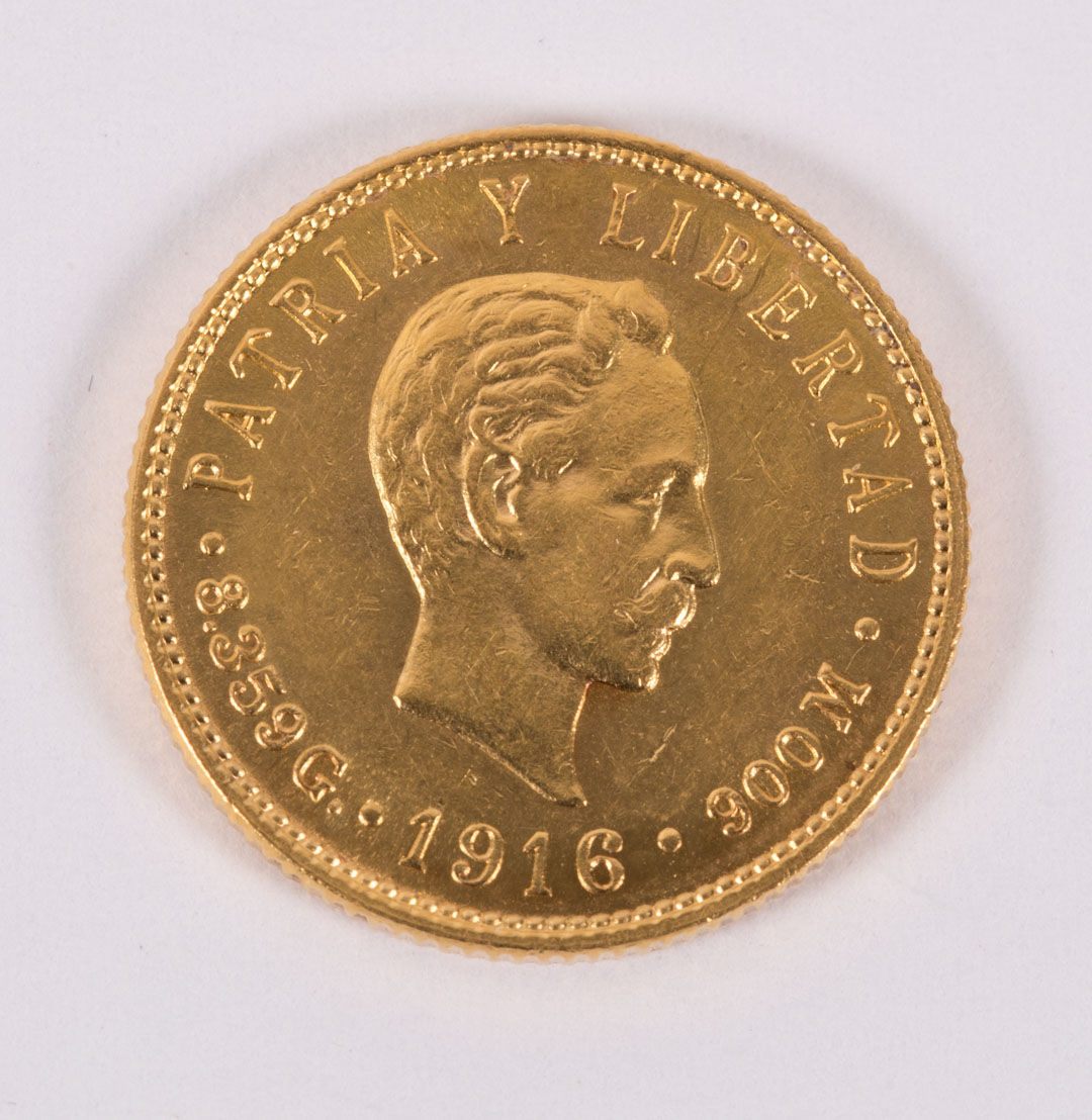 Appraisal: Cuba Gold Pesos Cuban Republic Pesos Grade choice AU Contains