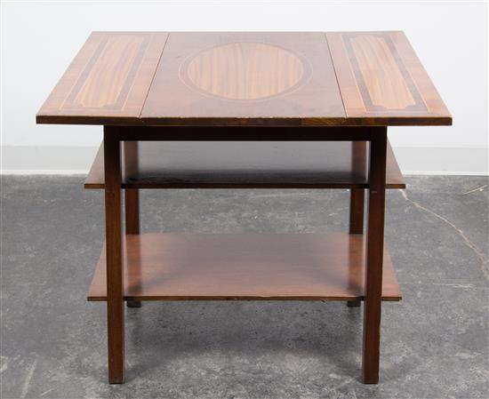 Appraisal: Sale Lot A Georgian Style Mahogany Drop-leaf Table the inlaid