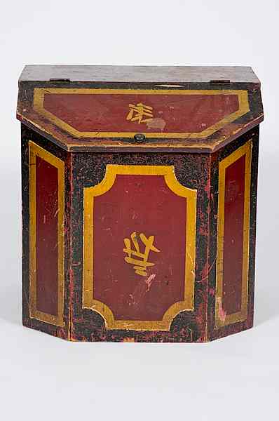 Appraisal: Country Store Tea Bin ca American ca A painted pine