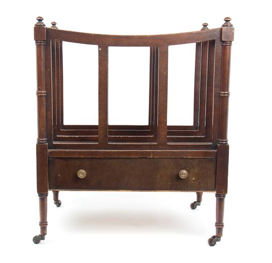 Appraisal: Sale Lot An American Mahogany Canterbury th century raised on