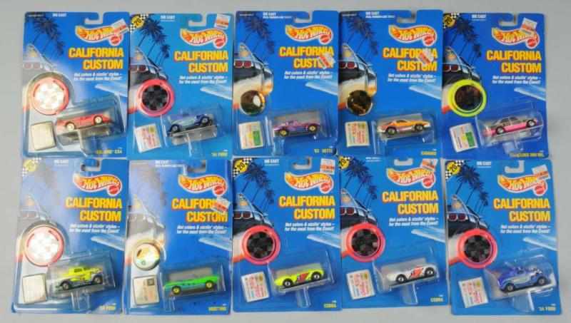 Appraisal: Lot of Mattel Hot Wheels California Custom Cars Description Includes