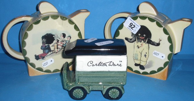 Appraisal: Carltonware Golly Deco teapot and Carltonware Advertising Green Van Cover