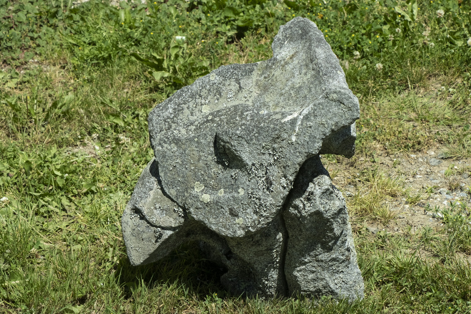 Appraisal: DON JUSTIN MESERVE ME - Standing Raven granite sculpture high