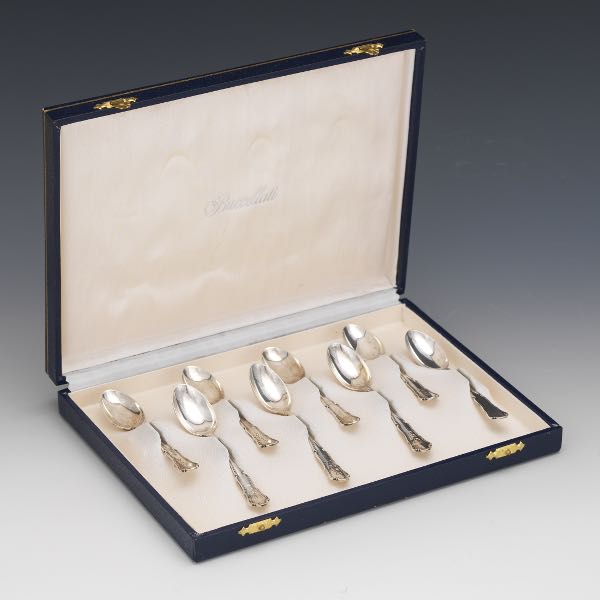 Appraisal: BUCCELLATI STERLING DEMITASSE SPOONS Sterling silver demitasse spoons set of