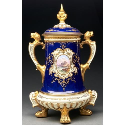 Appraisal: A Coalport ' ' vase of the largest size -