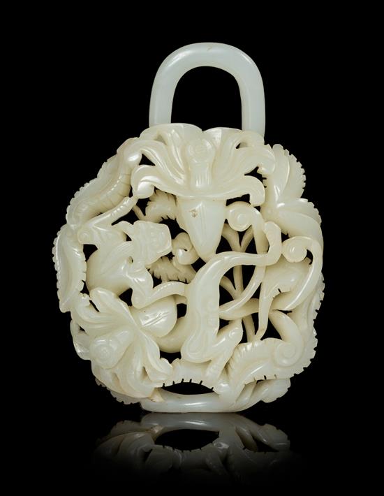 Appraisal: Sale Lot A Carved White Jade Belt Hook of an