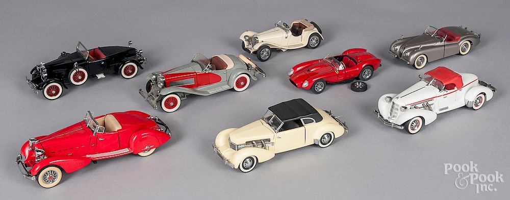 Appraisal: Eight contemporary die cast model cars Eight contemporary die cast