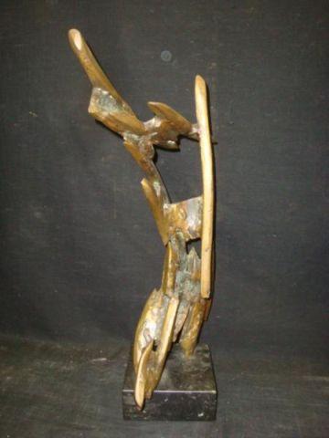 Appraisal: CASTILLO Sergio Mixed Metal Sculpture Firebird Signed in the metal