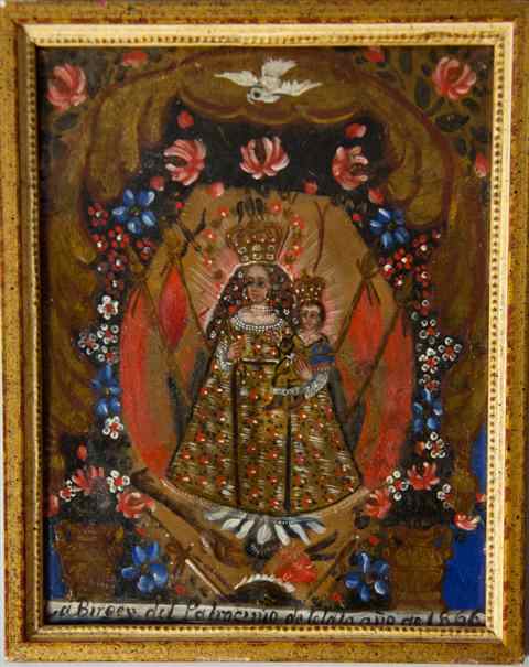 Appraisal: BOLIVIAN SCHOOL TH CENTURY LA VIRGEN DEL PATROCINIO DE TOLATA