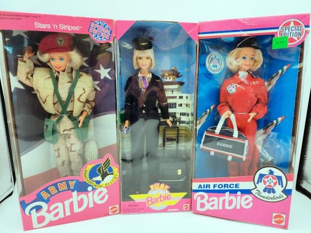 Appraisal: Career Themed Barbie Dolls Includes Special Edition Stars 'n Stripes