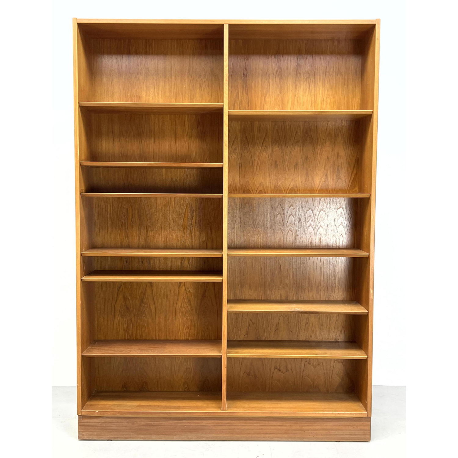 Appraisal: Danish Modern Teak Poul Hundevad Large Double Bookshelf Dimensions H