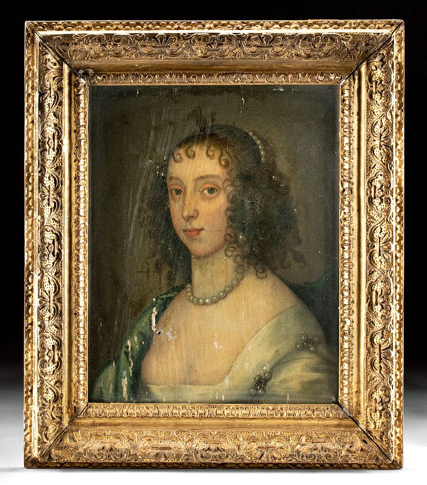 Appraisal: th C Portrait of Miriam Stansfield Draper framed England or