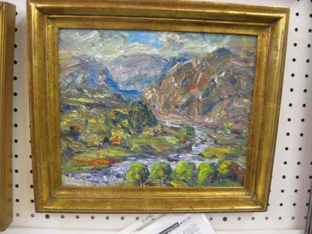 Appraisal: John Augustus Dominique California Landscape well listed artist - image