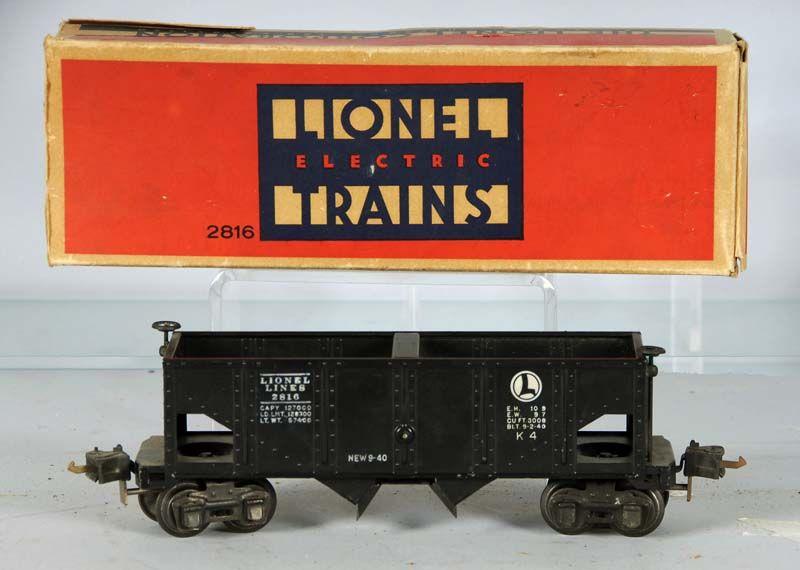 Appraisal: Lionel O-Gauge Rubber Stamped Hopper Car wit Description Minor overall