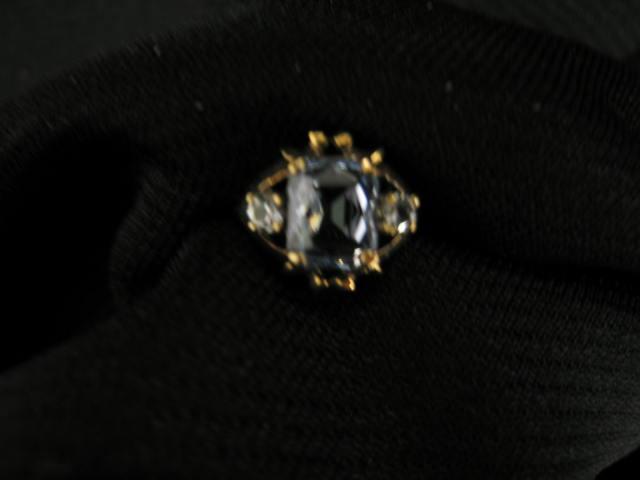 Appraisal: Blue Topaz Diamond Ring k yellow gold