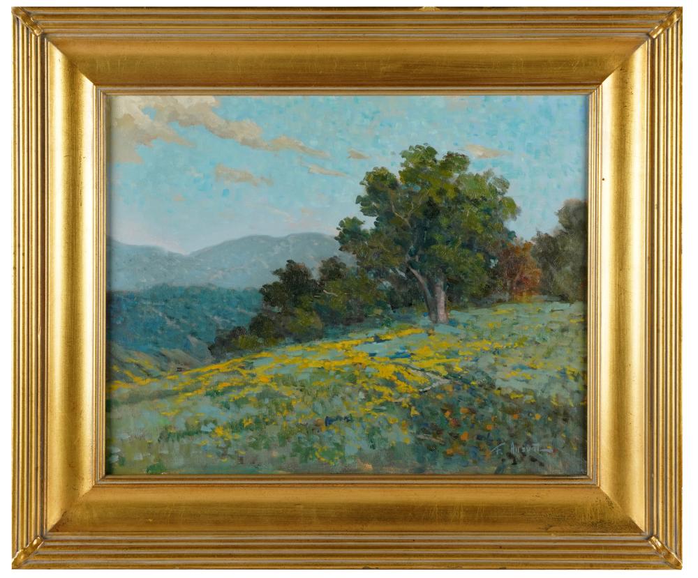 Appraisal: FELICE HROVAT ST CENTURY CALIFORNIA POPPIESoil on canvas signed lower