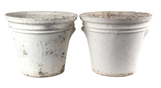 Appraisal: Sale Lot Two Concrete Planters from Kennedy Entrance These two