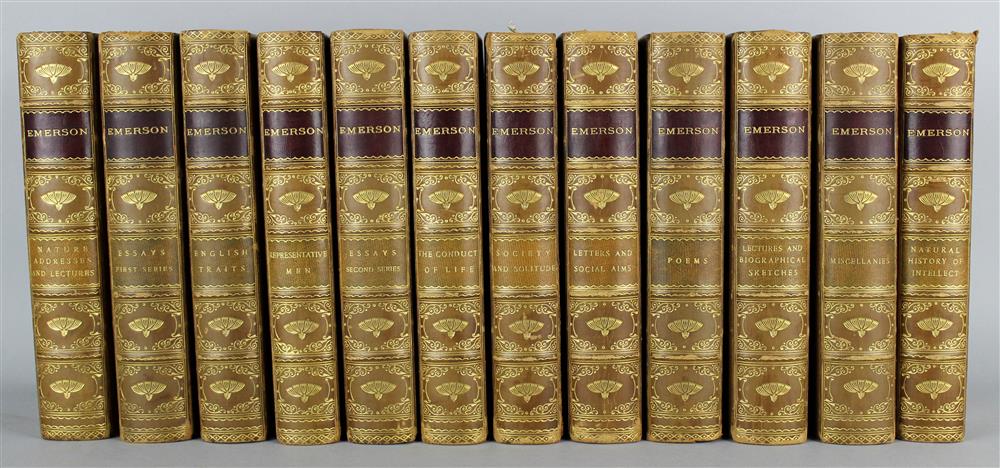 Appraisal: RALPH WALDO EMERSON THE COMPLETE WORKS CENTENARY EDITION - VOLUMES