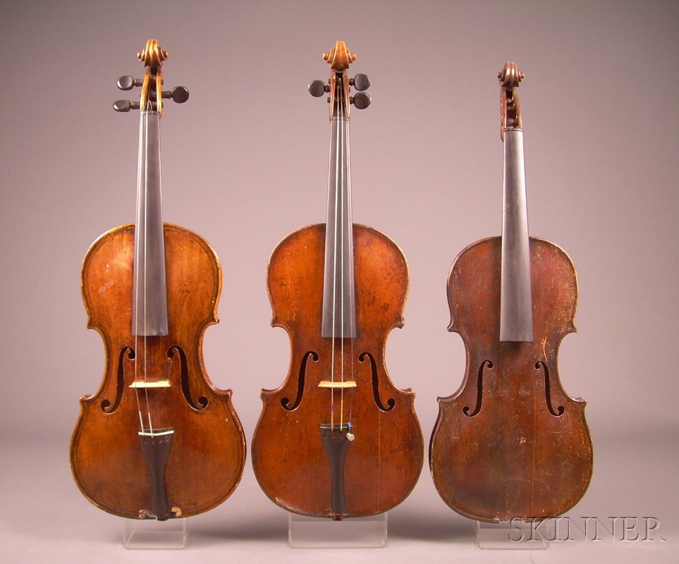 Appraisal: Three Violins c