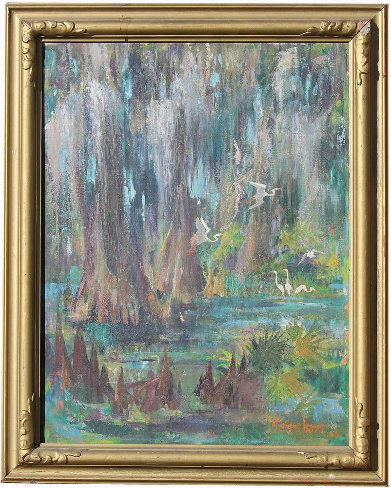 Appraisal: James McGibbon Brown Florida th C Everglades James McGibbon Brown