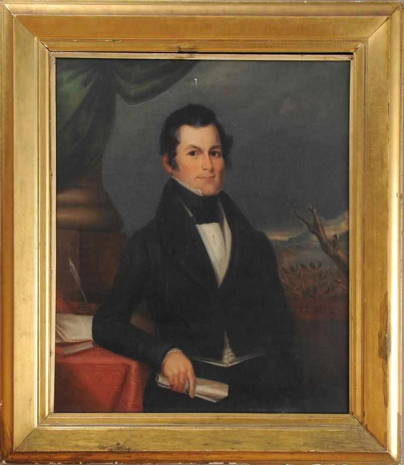 Appraisal: CHARLES COHILL MID TH C PORTRAIT OF JUDGE JAMES WALLACE