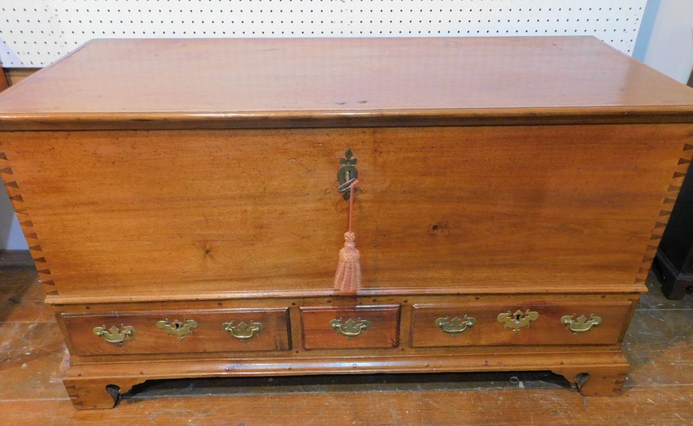 Appraisal: PENNSYLVANIA DELAWARE VALLEY TH C BLANKET CHEST Superior th century