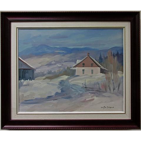 Appraisal: CHRISTIAN BERGERON CANADIAN - WINTER SCENE OIL ON CANVAS SIGNED