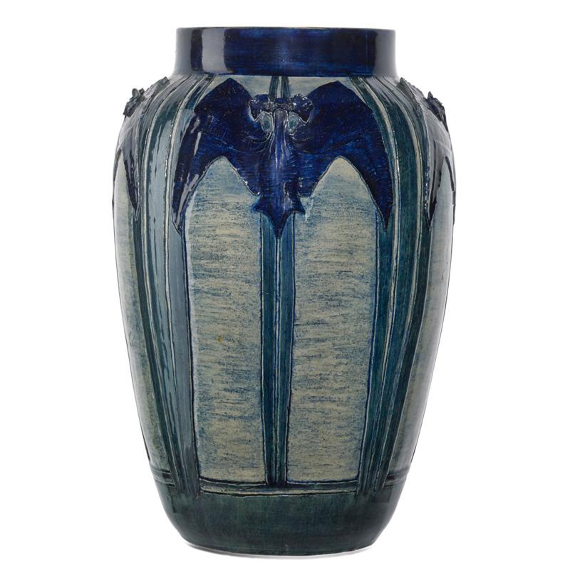 Appraisal: L NICHOLSON NEWCOMB COLLEGE Rare vase w bats Condition Report