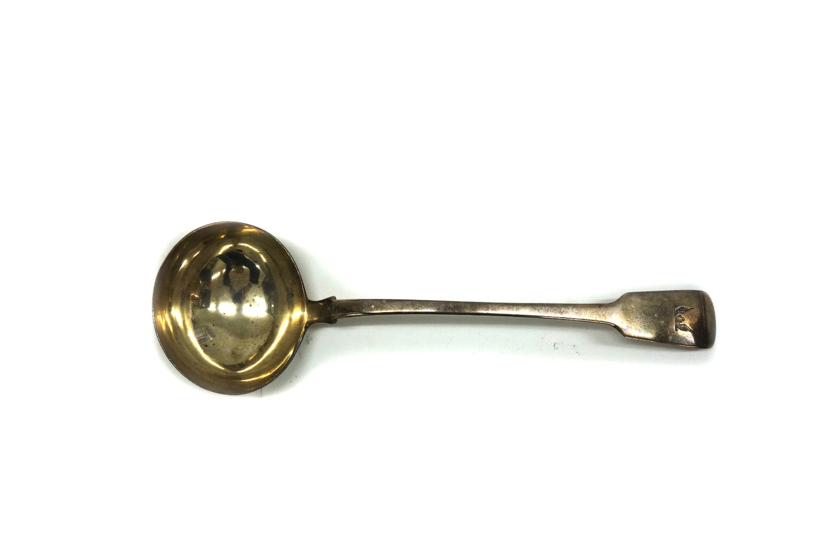 Appraisal: A George IV silver fiddle pattern soup ladle Jonathan Hayne