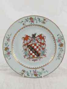 Appraisal: A Chinese export armorial plate cm dia c