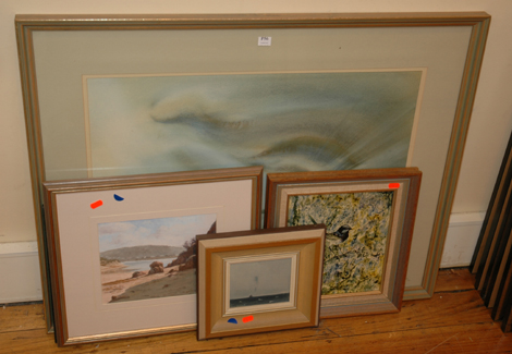 Appraisal: GROUP LOT OF ASSORTTED OILS AND WATERCOLOURS