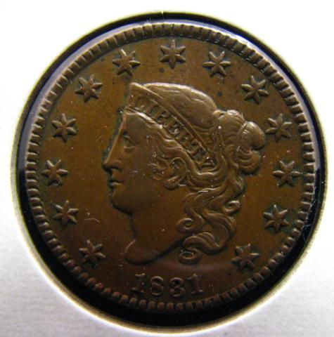 Appraisal: Coronet Large Cent AU