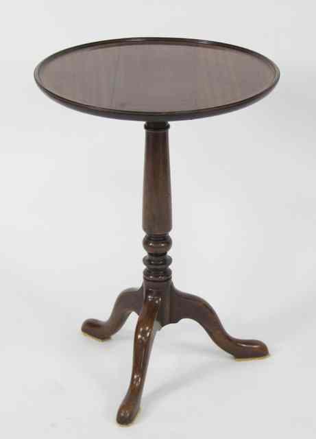 Appraisal: A th Century mahogany table the circular top on a