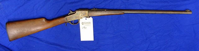 Appraisal: Hopkins Allen lever action falling block rifle Cal octagon bbl