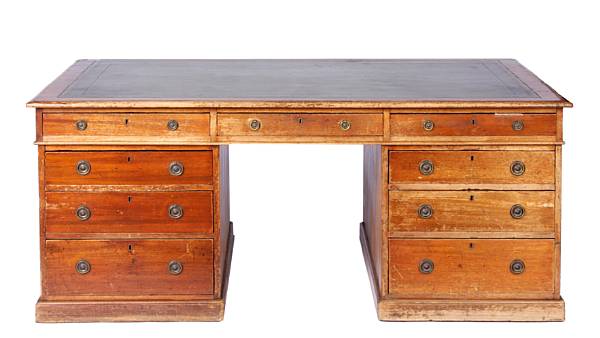 Appraisal: A George III partner's desk height in width in depth