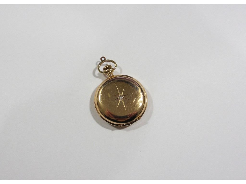 Appraisal: Fourteen carat gold cased full hunter Waltham fob watch with