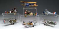 Appraisal: LOT OF MODEL REPLICAS OF WWI FIGHTER PLANES Get ready