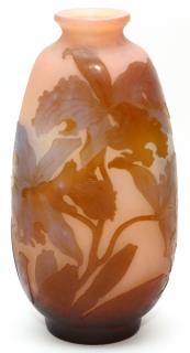 Appraisal: SIGNED GALLE CAMEO GLASS VASE SIGNED GALLE CAMEO GLASS VASE