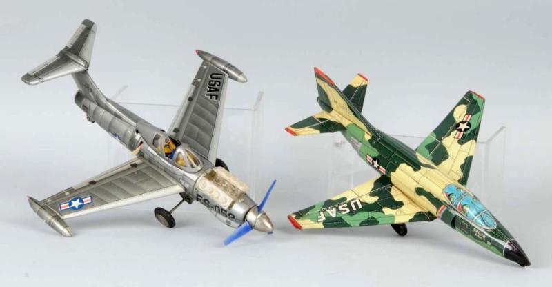 Appraisal: Lot of USAF Fighter Plane Toys Description Japanese Condition Excellent