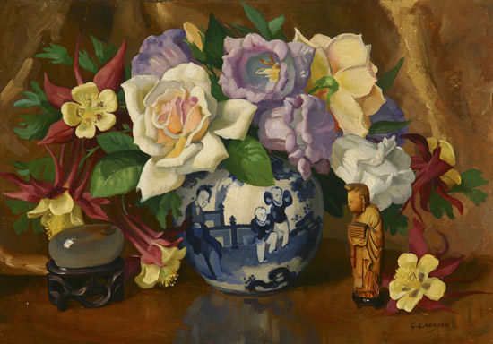 Appraisal: George Laurence Nelson American - Souvenirs of China and Florabunda