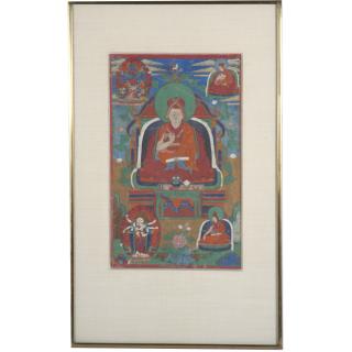 Appraisal: Tibetan School Thangka painting Tibetan School Thangka painting Tibetan School