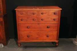 Appraisal: A th century cedar chest of drawers the rectangular top