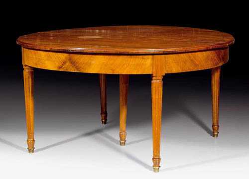 Appraisal: ROUND EXTENDING TABLE Louis XVI probably by C HOPFENG RTNER