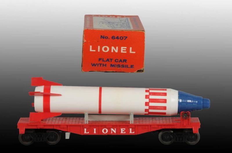 Appraisal: Lionel No Pencil Sharpener Missile Car in OB Description Post-war