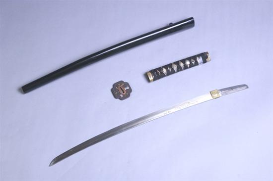 Appraisal: JAPANESE LONG SWORD KATANA Modern sword th century Blade faint