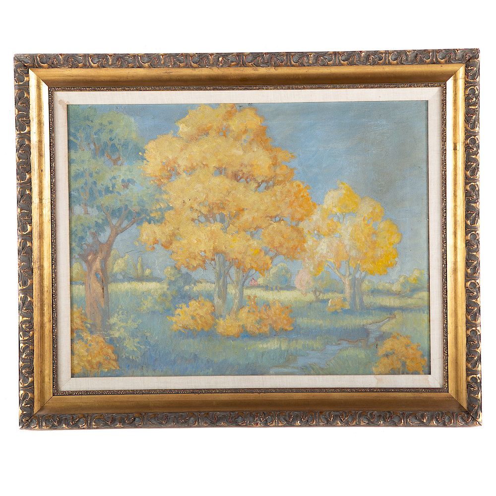 Appraisal: Pennsylvania Impressionist School Landscape Early th century Oil on canvas