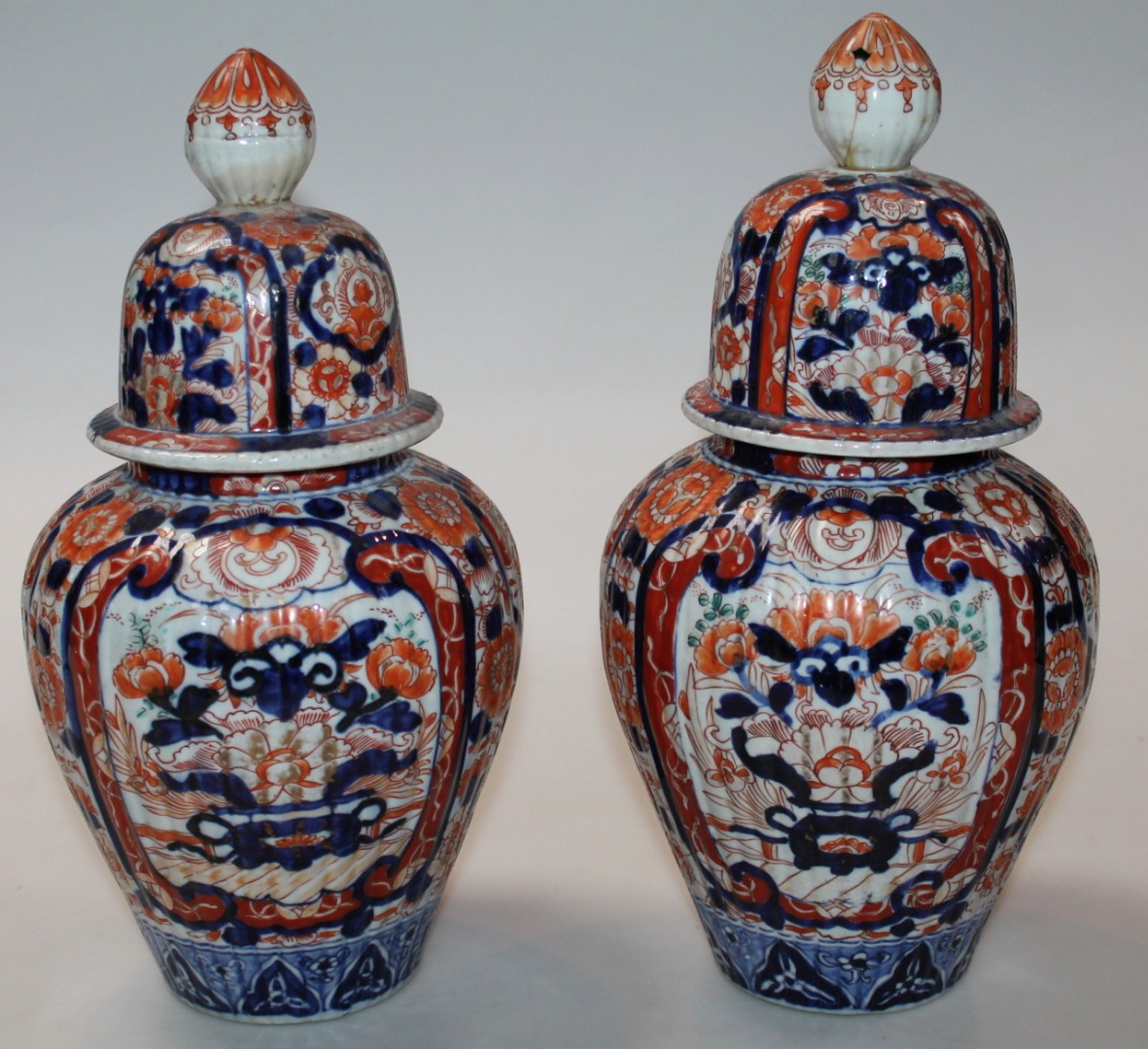 Appraisal: A pair of Japanese Meiji period Imari pottery vases each